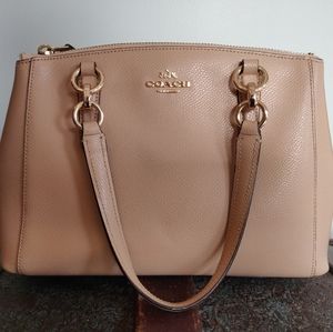 Coach light tan purse